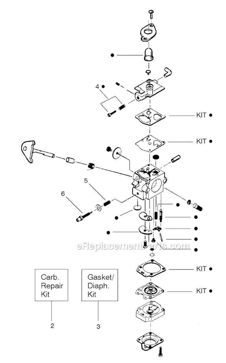 Page C Diagram and Parts List for FEATHERLITE Type 4 Weed Eater Trimmer
